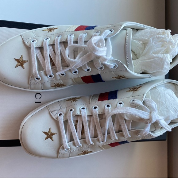 Guccis Ace “Bees and Stars” Sneakers - Picture 2 of 7